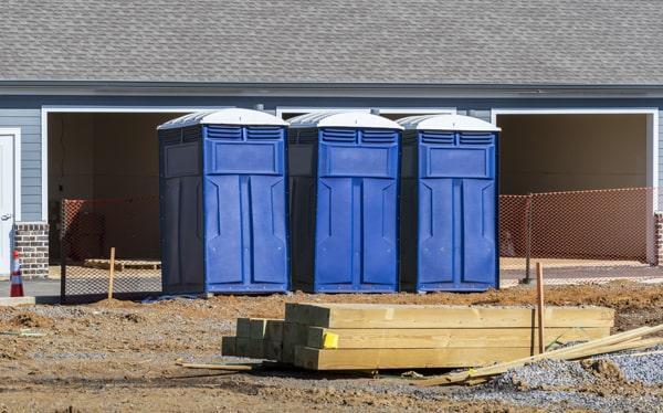 construction site portable toilets offers weekly cleaning and maintenance services for all of our portable toilets on job sites